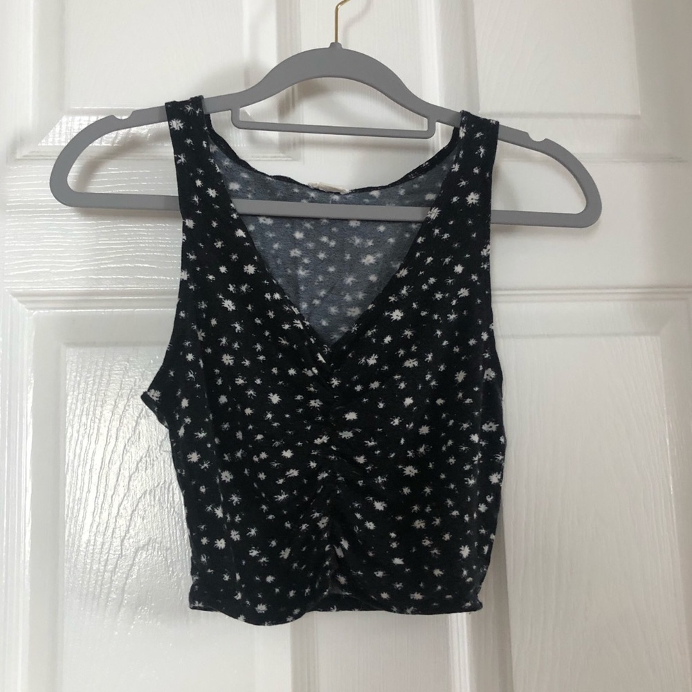 Ruched Floral Tank